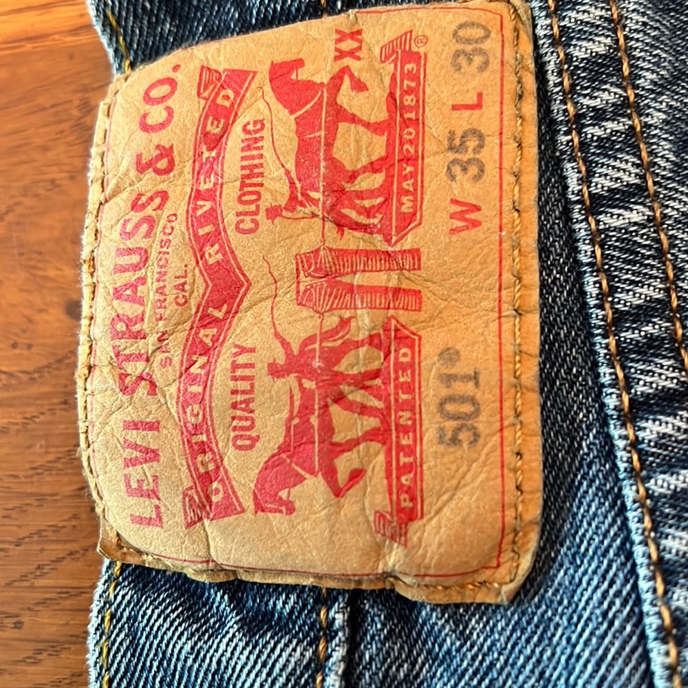 501 Button Fly never worn 35x30